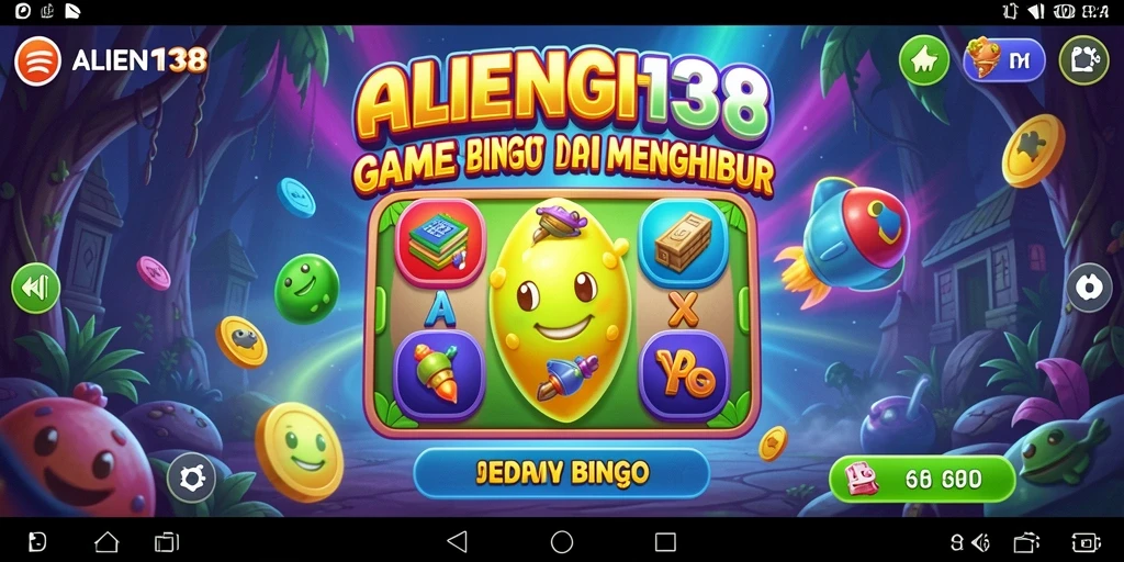 Tampilan gameplay Bingo yang seru di ALIEN138.