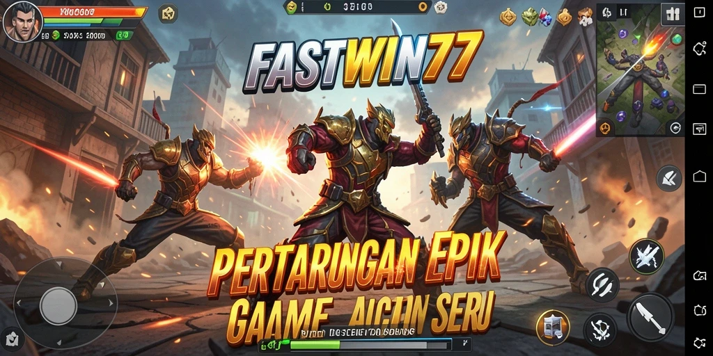 Tampilan mendebarkan saat bertarung dalam FASTWIN77.