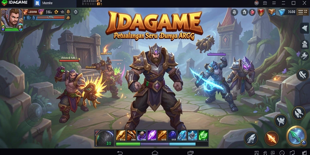 Screenshot gameplay IDAGAME menampilkan aksi seru dalam pertarungan ARPG.