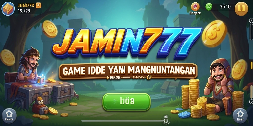 Tampilan gameplay JAMIN777 dengan karakter yang sedang beraksi.