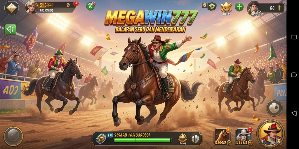 Gameplay mendebarkan dalam balapan cepat di MEGAWIN777.