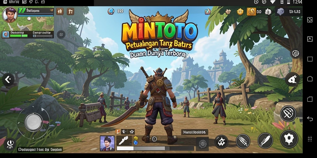 Gameplay seru MINTOTO dalam dunia terbuka yang luas.
