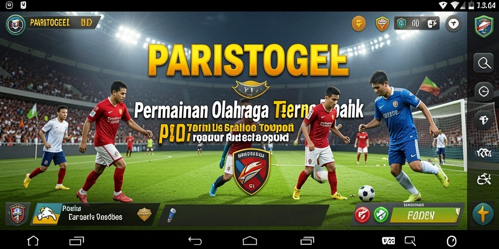 Screenshot tampilan gameplay olahraga yang seru dan menarik.
