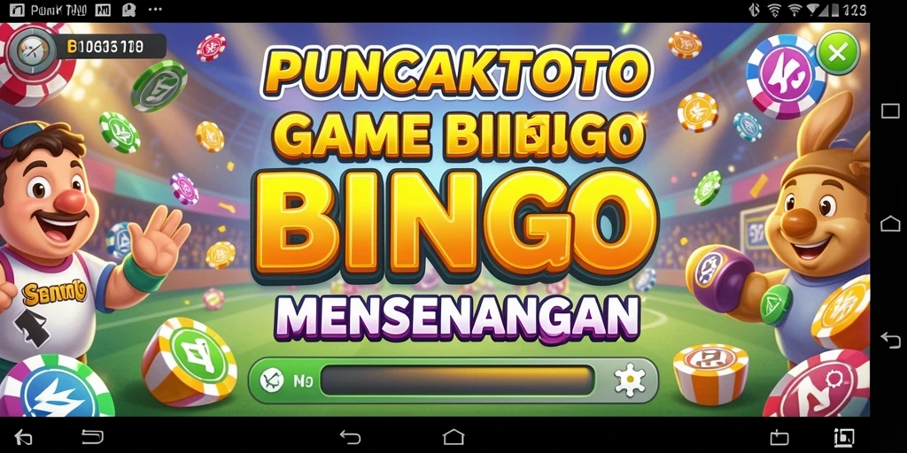 Screenshot PUNCAKTOTO menunjukkan gameplay seru Bingo.