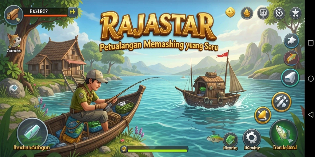 Tampilan gameplay RAJASTAR yang seru dan menantang.