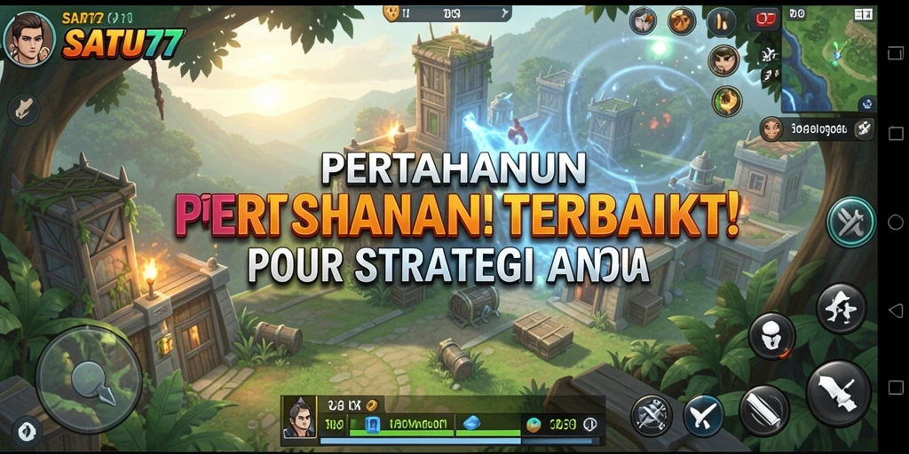 Screenshot SATU77 menunjukkan aksi seru dalam game Tower Defense.
