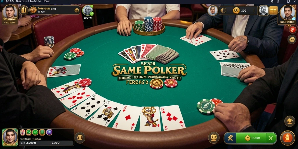 Tampilan gameplay Poker SE328 yang menarik dan mendebarkan.