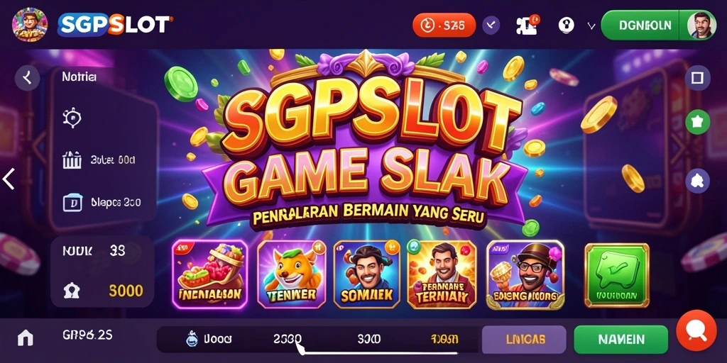 Tampilan pilihan permainan Slot yang menarik dan penuh warna.