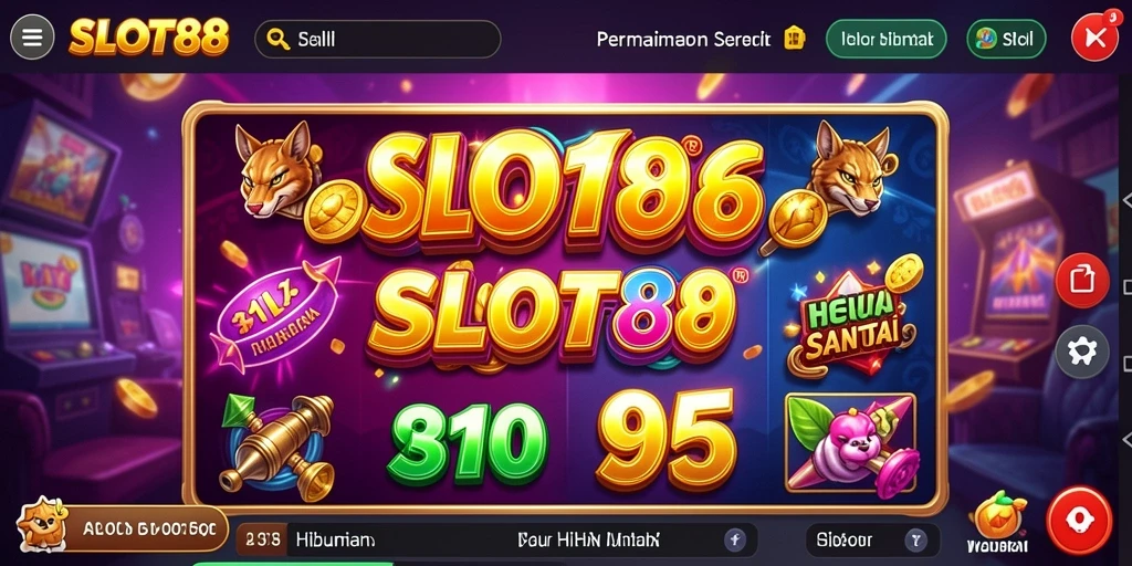 Tampak permainan slot seru dengan grafis menawan dan fitur menarik.