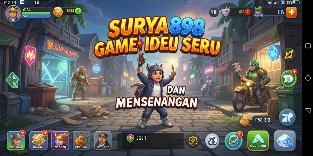Gameplay menarik dengan karakter unik dalam SURYA898.